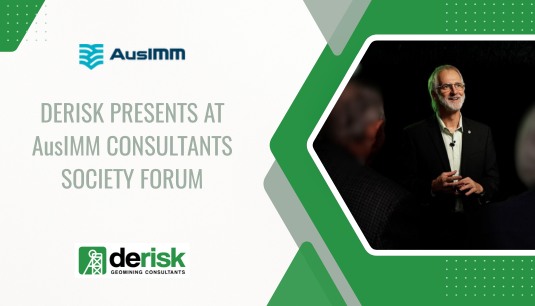 Derisk presents at the AusIMM Consultants Society Forum, Brisbane